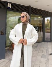 triko uzun hırka ekru 3