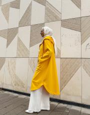 üç iplik düğmeli kap sarı 6