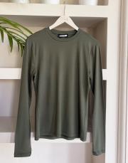 juno uzun kol crop body haki