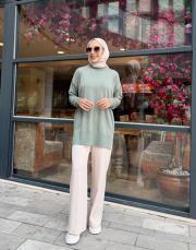 jeyla ince basic triko tunik mint 2