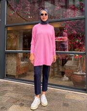 serpme taşlı kazak pembe 3