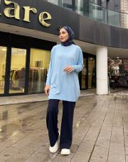 serpme taşlı kazak bebe mavisi 2