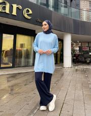 serpme taşlı kazak bebe mavisi 4