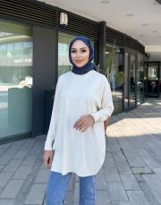 serpme taşlı kazak ekru 3