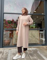 oliva basic uzun sweat vizon 2