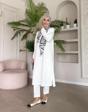 oliva basic uzun sweat ekru 2