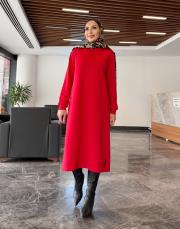 oliva basic uzun sweat kırmızı 2