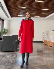 oliva basic uzun sweat kırmızı 3