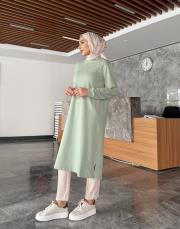 oliva basic uzun sweat mint 3