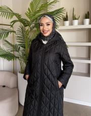 astarlı şişme kapitone mont siyah 4