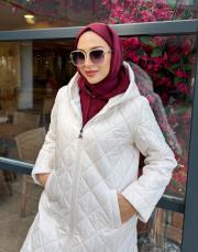 astarlı şişme kapitone mont ekru 4