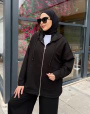 bomber bol paça takım siyah 4