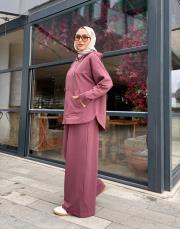 bomber bol paça takım mürdüm 4