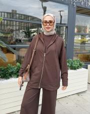 bomber bol paça takım kahve 4