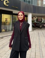 punel kuşaklı yelek siyah 2