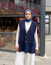 angora yelek lacivert 2