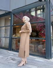 triko elbise vizon 3