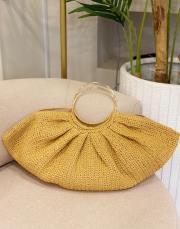 halka askılı hasır el örgü çanta camel 2