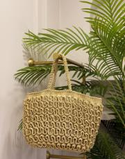 salaş el örgü hasır çanta camel 2