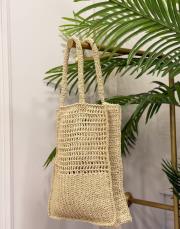 el örgüsü uzun hasır çanta camel 3