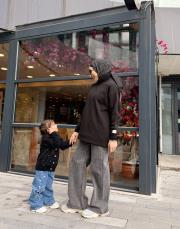 triko detay şardonlu sweat siyah 2