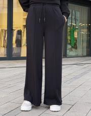 miso nervürlü eşofman altı siyah