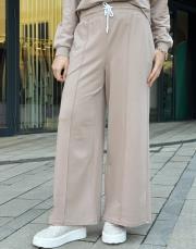 miso nervürlü eşofman altı vizon