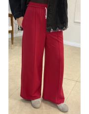 miso nervürlü eşofman altı bordo