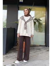 miso nervürlü eşofman altı kahve 4