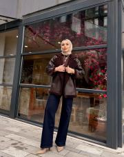 biker kaban acı kahve 3