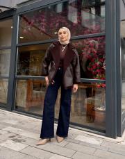 biker kaban acı kahve 5